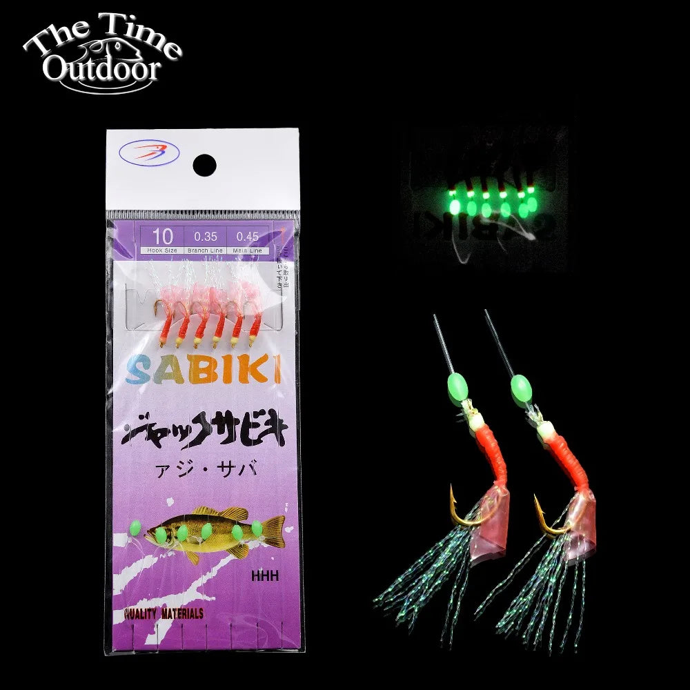 5 Packs High Quality Sabiki Sea Fishing Lures Rigs Hooks Saltwater Soft Fishing Lure Tackle For Big Game de pesca - Action Outdoors Kiwi