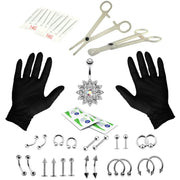 41Pcs Body Piercing Tools Set by salelink.co.nz