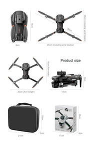Brushless Motors Obstacle Avoidance Drone Dual Camera WiFi FPV Foldable Altitude by dealonline.co.nz
