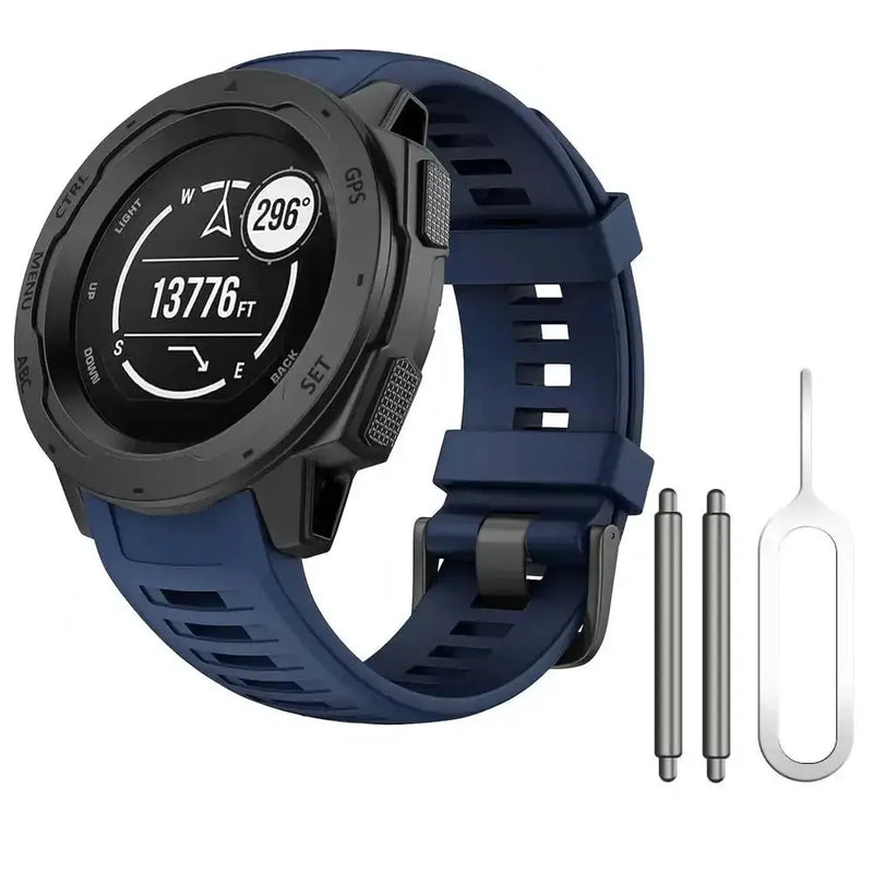Soft Silicone Strap for the Garmin Instinct 1/2/Solar/Tactical Series (available in 5 colours) by Habicare