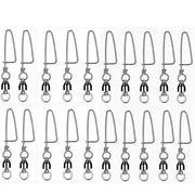 #4 20PCS Ball Bearing Fishing Swivels Snap Coastlock Fishing Line Connector by salelink.co.nz