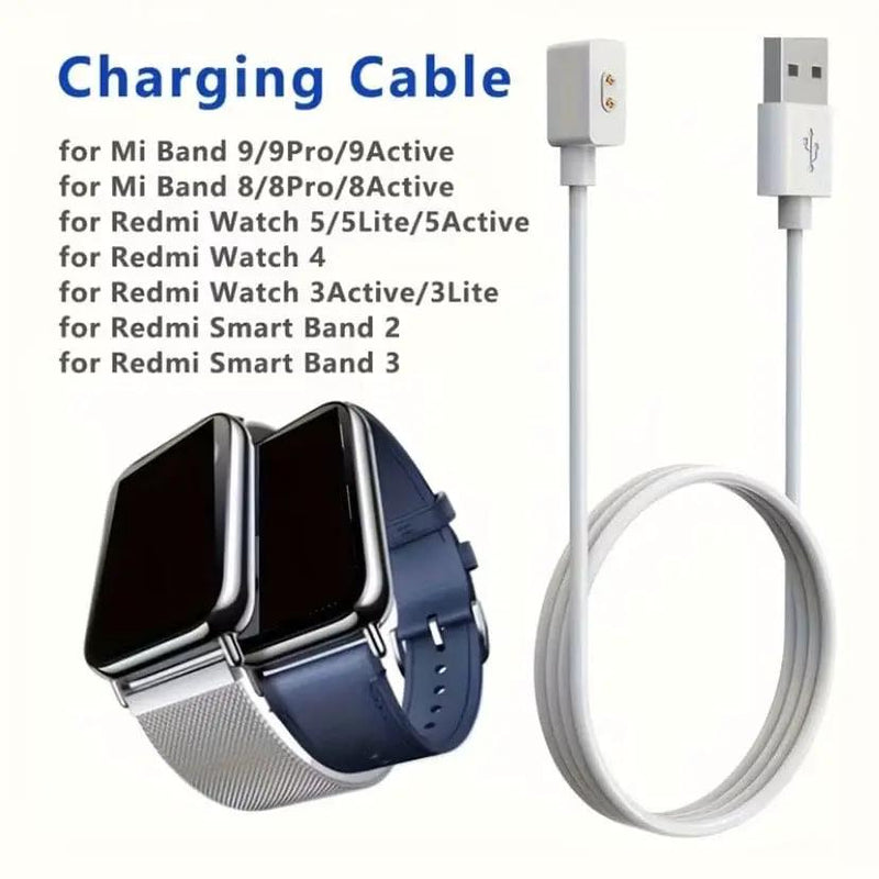 Charger for Xiaomi Smart Band 8 / 9 / 10 Series (White) by That Watch Shop
