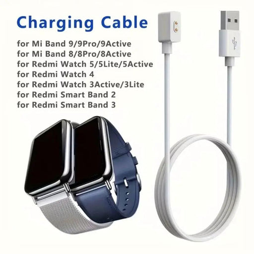 Charger for Xiaomi Smart Band 8 / 9 / 10 Series (White) by That Watch Shop