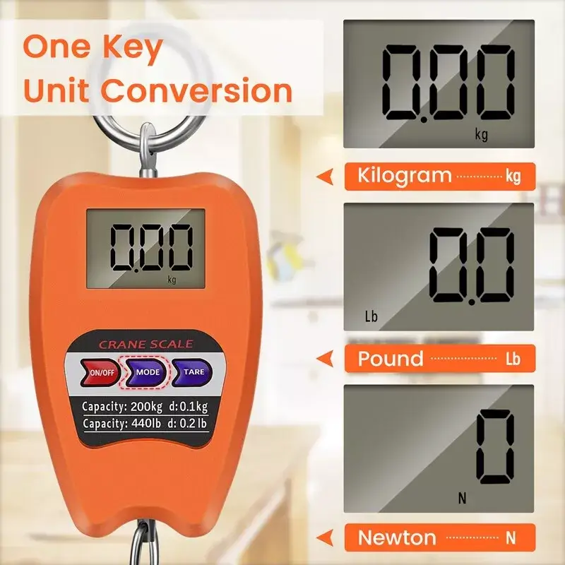 Crane Scale Weighing Digital Industrial Hanging Scale 200Kg by salelink.co.nz