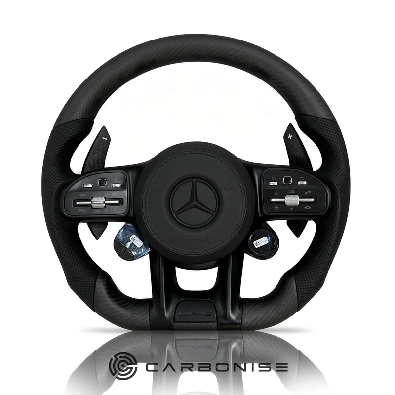 Mercedes-Benz Matte Carbon Fiber Steering Wheel #44 by CARBONISE