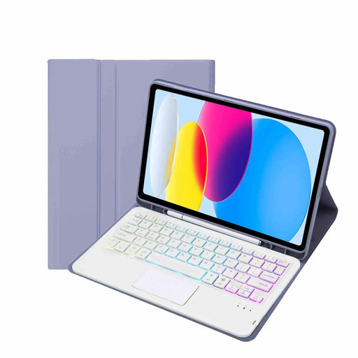 iPad 10.9" Case (10th Gen 2022), iPad 11 (A16 2025) with Keyboard Touchpad Backlight by salelink.co.nz
