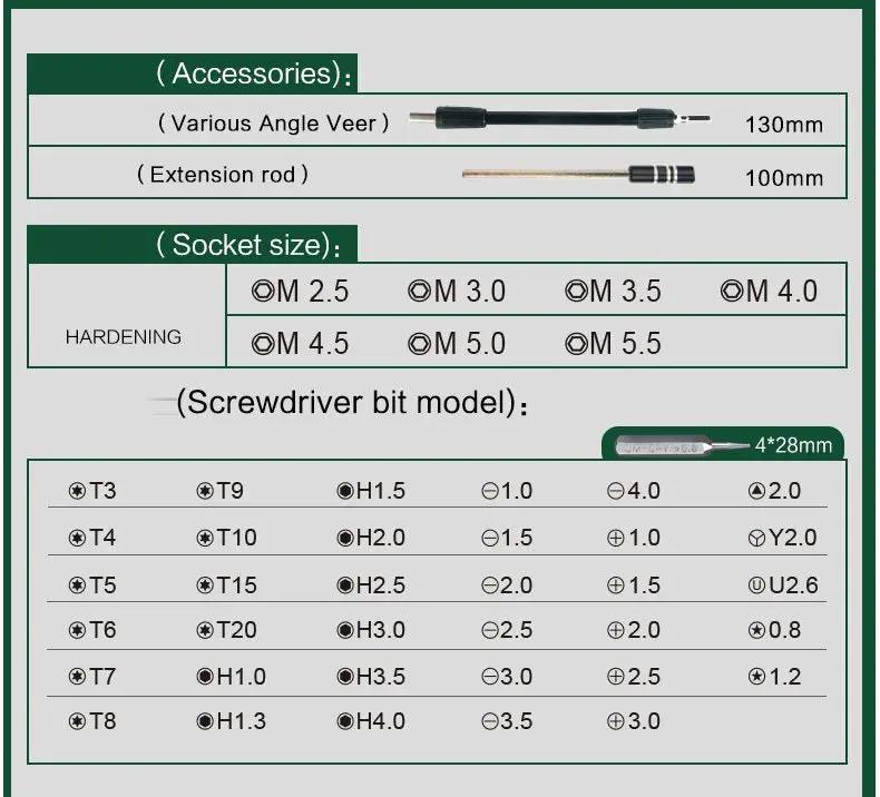 Elecall Screwdrive Mini Precision Screw driver Set, 45 in 1 by dealonline.co.nz