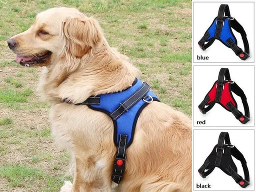 Dog Harness Set Pet Adjustable Chest Strap Walking Collar Vest by dealonline.co.nz