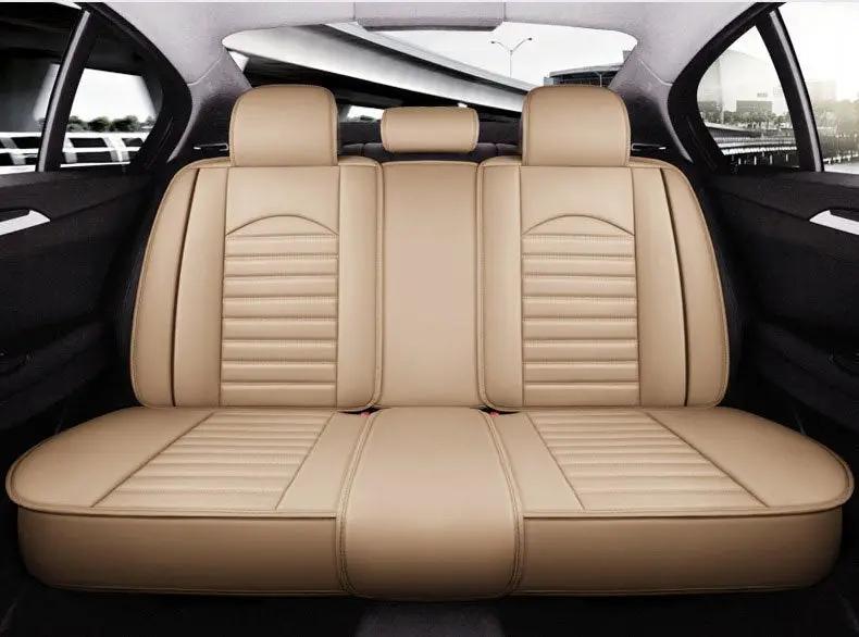 Car Seat Cover Faux Leather Cushion 5 Seater Full Set Front Rear Premium Quality by dealonline.co.nz