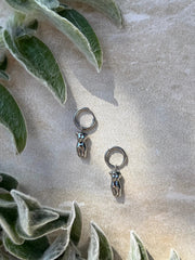 Wāhine Tinana Silver Huggies by Tahana Jewellery