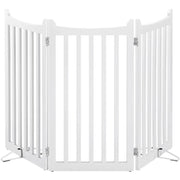 Indoor Pet Barrier for Doorway Dog Pen Wooden Pet Gate by Yaheetech