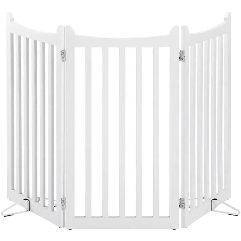 Indoor Pet Barrier for Doorway Dog Pen Wooden Pet Gate by Yaheetech