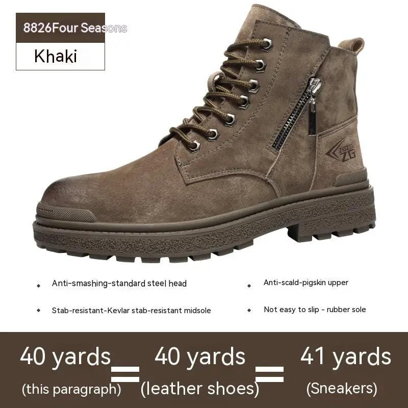 Mead's Supply & Equipment Outfitters limited Protective Work Footwear High Top Anti Impact Protective Work Shoes With Steel Toe Puncture Resistance High Top Steel Toe Protective Work Boots