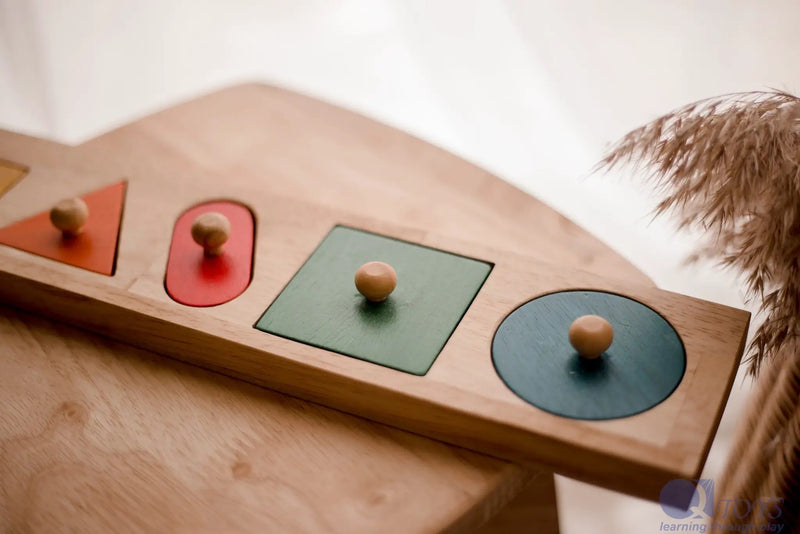 Giant Wooden Shape Knob Puzzle – QToys by Curious Moonbeam