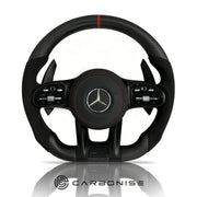 Mercedes-Benz Steering Wheel (Matte Carbon Fiber+Alcantara)#45 by CARBONISE