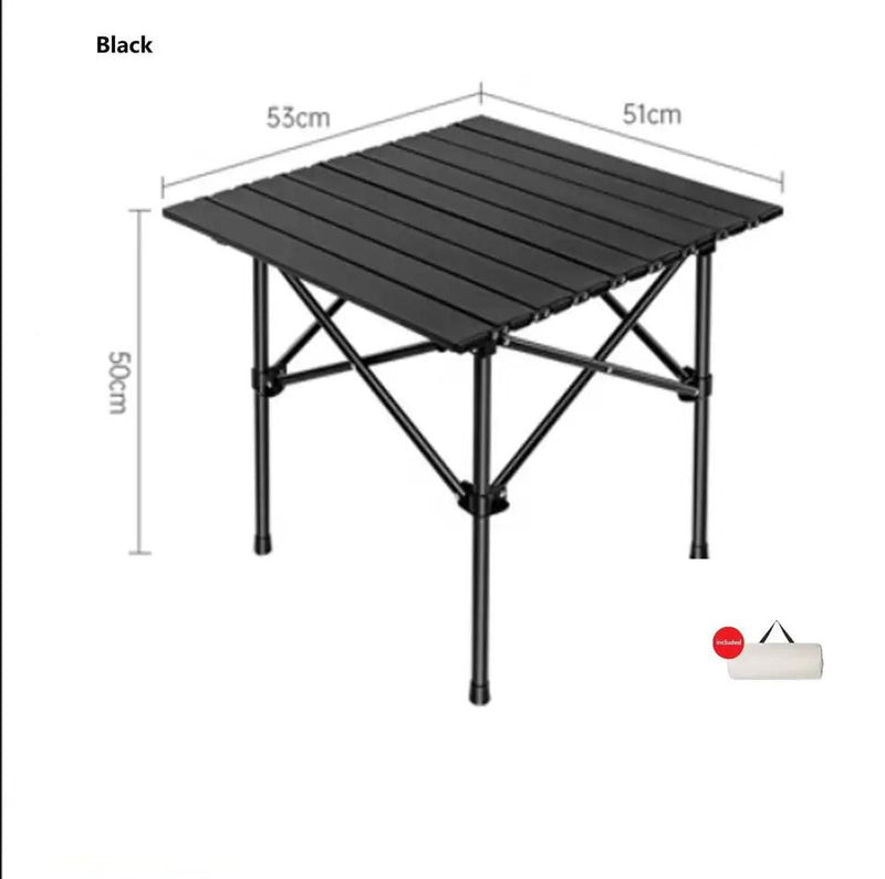 Outdoor Seating Set: Two Moon Chairs and One square Table outdoor, camping by ECOTREK
