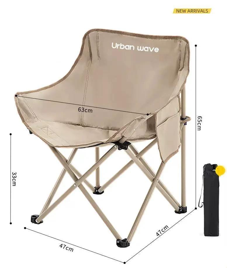 Outdoor Seating Set: Two Moon Chairs and One square Table outdoor, camping by ECOTREK