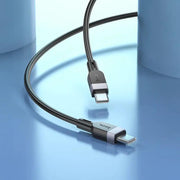 Hoco Type C to C Cable Fast Charging Cable Black by salelink.co.nz