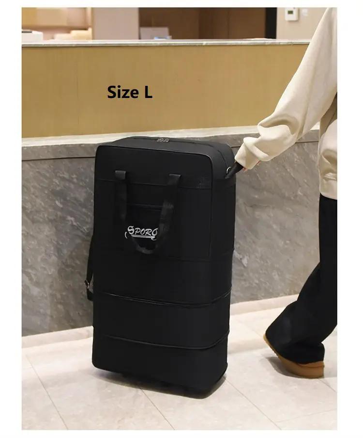 High-Capacity Storage Bag – Foldable Airline Checked Luggage with Wheels BGXG1024 by ECOTREK