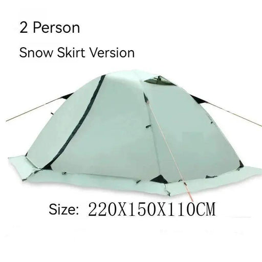2-Person Double-Layer Four-Season Mountaineering Tent with Snow Skirt DLYF7275 by ECOTREK