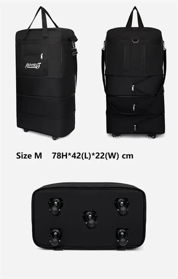 High-Capacity Storage Bag – Foldable Airline Checked Luggage with Wheels BGXG1024 by ECOTREK