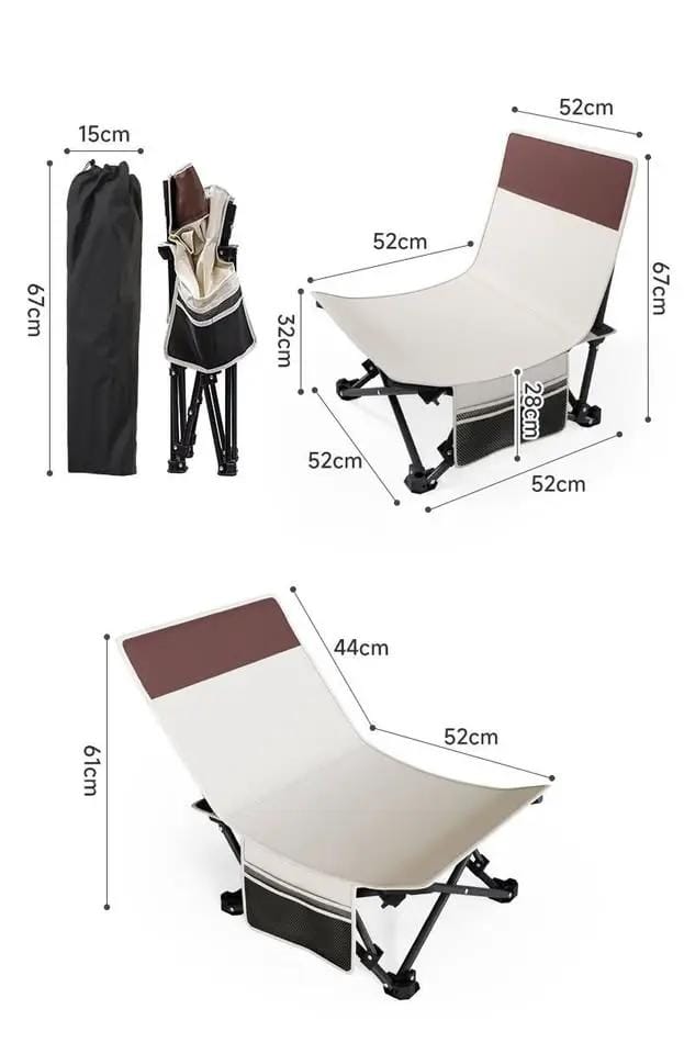 Portable Folding Beach Chair – Outdoor & Office Use YKKS2027 by ECOTREK