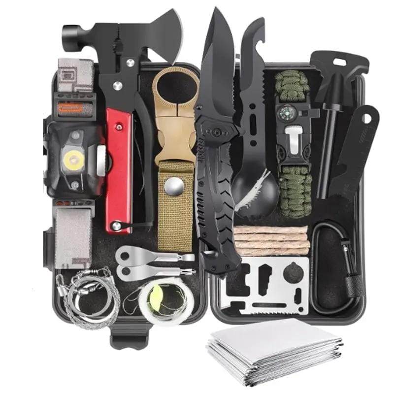 30 in 1 Survival Gear and Equipment Emergency Survival Kit for Camping, Hiking, Hunting, and Fishing by g8buynz