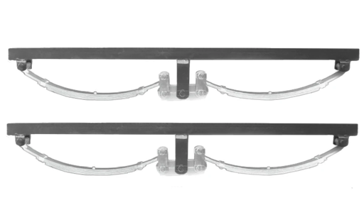 Double Eye Rocker Type - 3500kg - 50mm wide - Pair for superior trailer ride quality.
