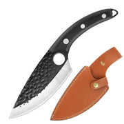 Sharp Black Color Wood Butcher Knife Pear handle plus PU sleeve by China Dropship