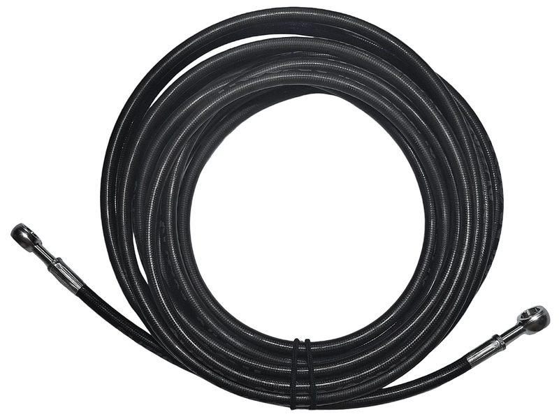 Braided Stainless Steel Teflon Hose - Banjo to Banjo - 6m by Trojan