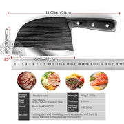 Hand-forged Kitchen Slicing Knife Dedicated For Chefs Cleaver Stainless Steel Single knife by China Dropship