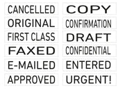 Self-Inking 1-Line Trodat 4822 Text 'COPY' 'FAXED' Stamp - 26X4MM by dealonline.co.nz