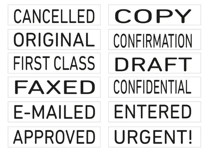 Self-Inking 1-Line Trodat 4822 Text 'COPY' 'FAXED' Stamp - 26X4MM by dealonline.co.nz