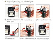 Self-Inking 1-Line Trodat 4822 Text 'COPY' 'FAXED' Stamp - 26X4MM by dealonline.co.nz