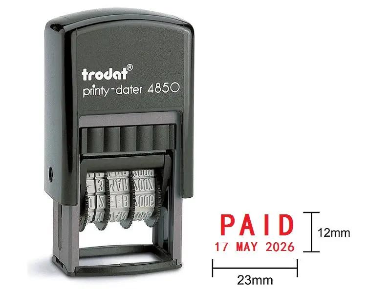 "PAID" Self-inking Date Stamp Dates Stamp by dealonline.co.nz