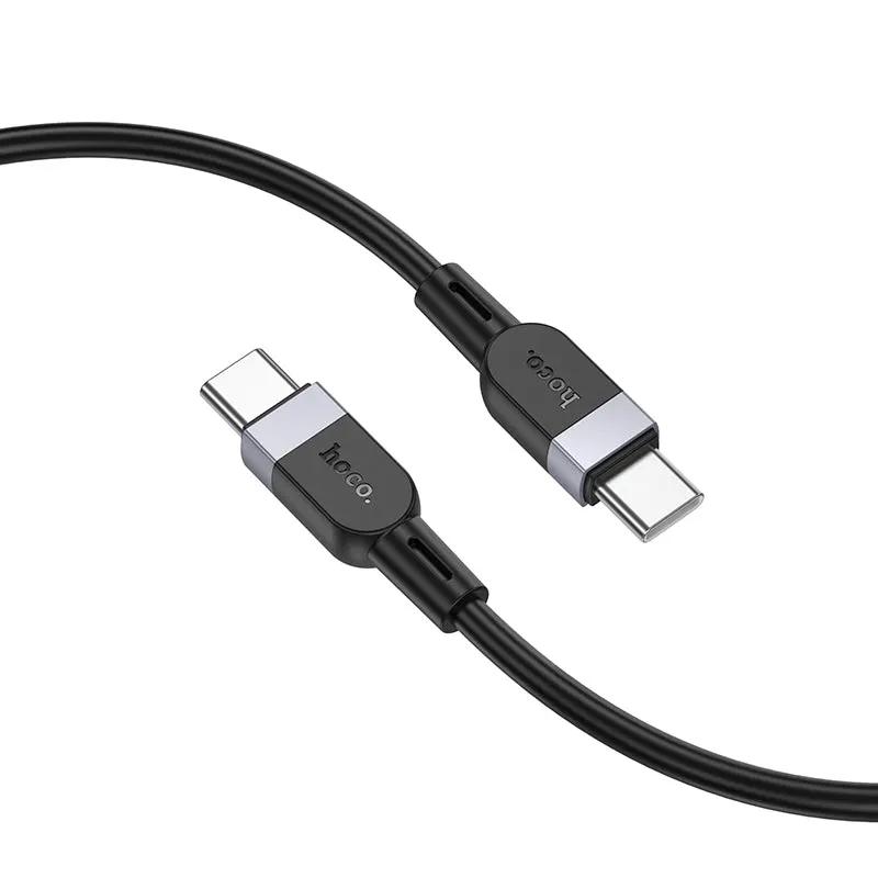 Hoco Type C to C Cable Fast Charging Cable Black by salelink.co.nz