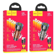 Hoco Car Charger 2xUSB Port Car Charger 36W by salelink.co.nz