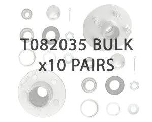 1500kg Non Braked Hub Set - Bulk Kit (10 Pairs)