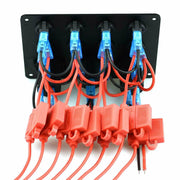 8 Gang Car Auto LED Rocker Switch Panel by salelink.co.nz