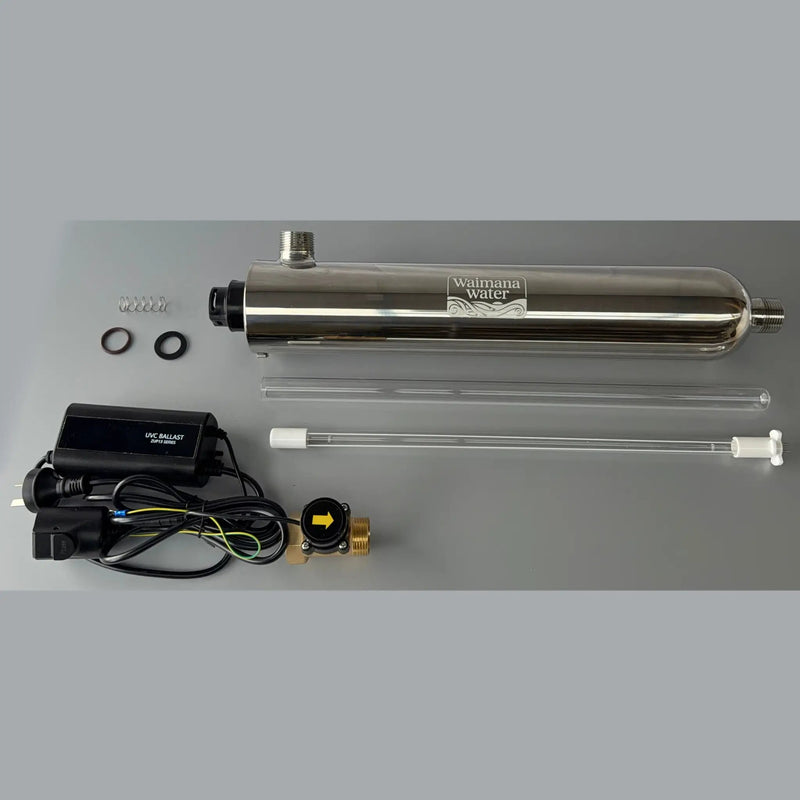 Waimana Flow-Activated UV Unit - 33W & 48W, 25mm BSP, Whole House UV Treatment NZ by Filtration Station NZ