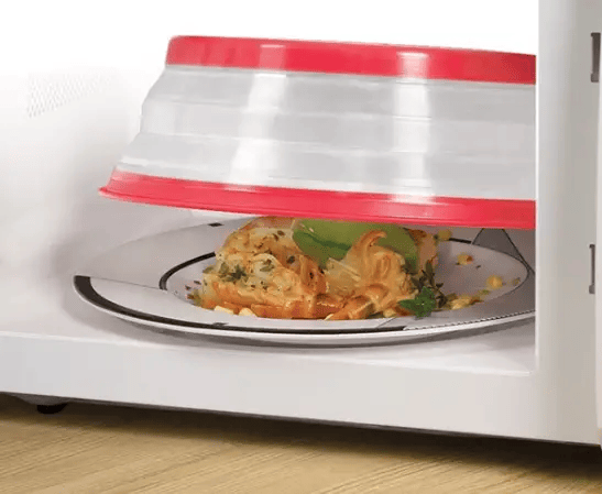 Collapsible High Temperature Microwave Splash Cover for Mess Free Cooking by Action Outdoors Limited