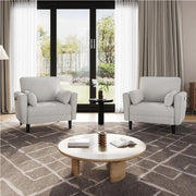 2pcs Tufted Oversized Armchairs by Yaheetech