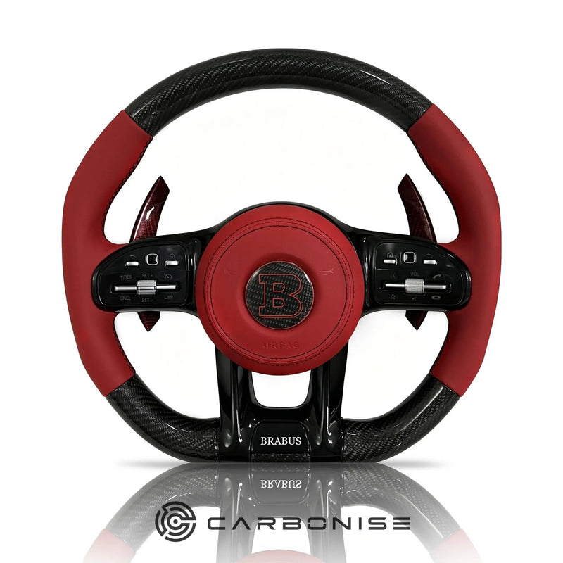Mercedes-Benz Steering Wheel (Carbon Fiber+ Smooth Leather) #49 by CARBONISE