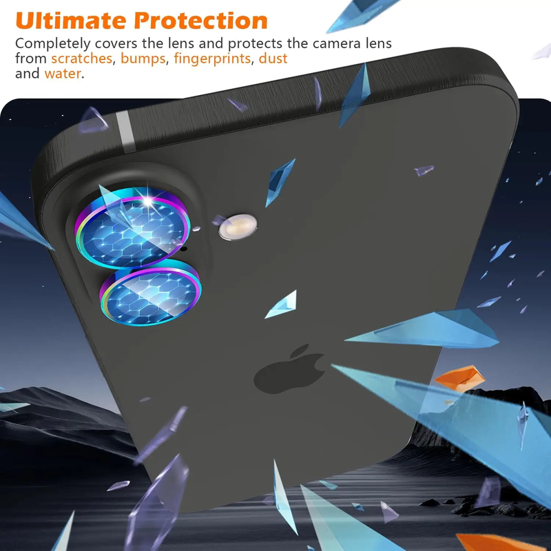 For iPhone 16 Camera Lens Tempered Glass Protector by salelink.co.nz