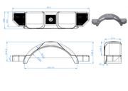 Mudguard 12in Silver Plastic [ea] by Trojan