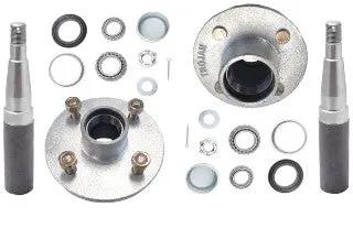 1500kg Non-braked Hub & Stub Kit - 4x4-1/4"x7/16" - Pair