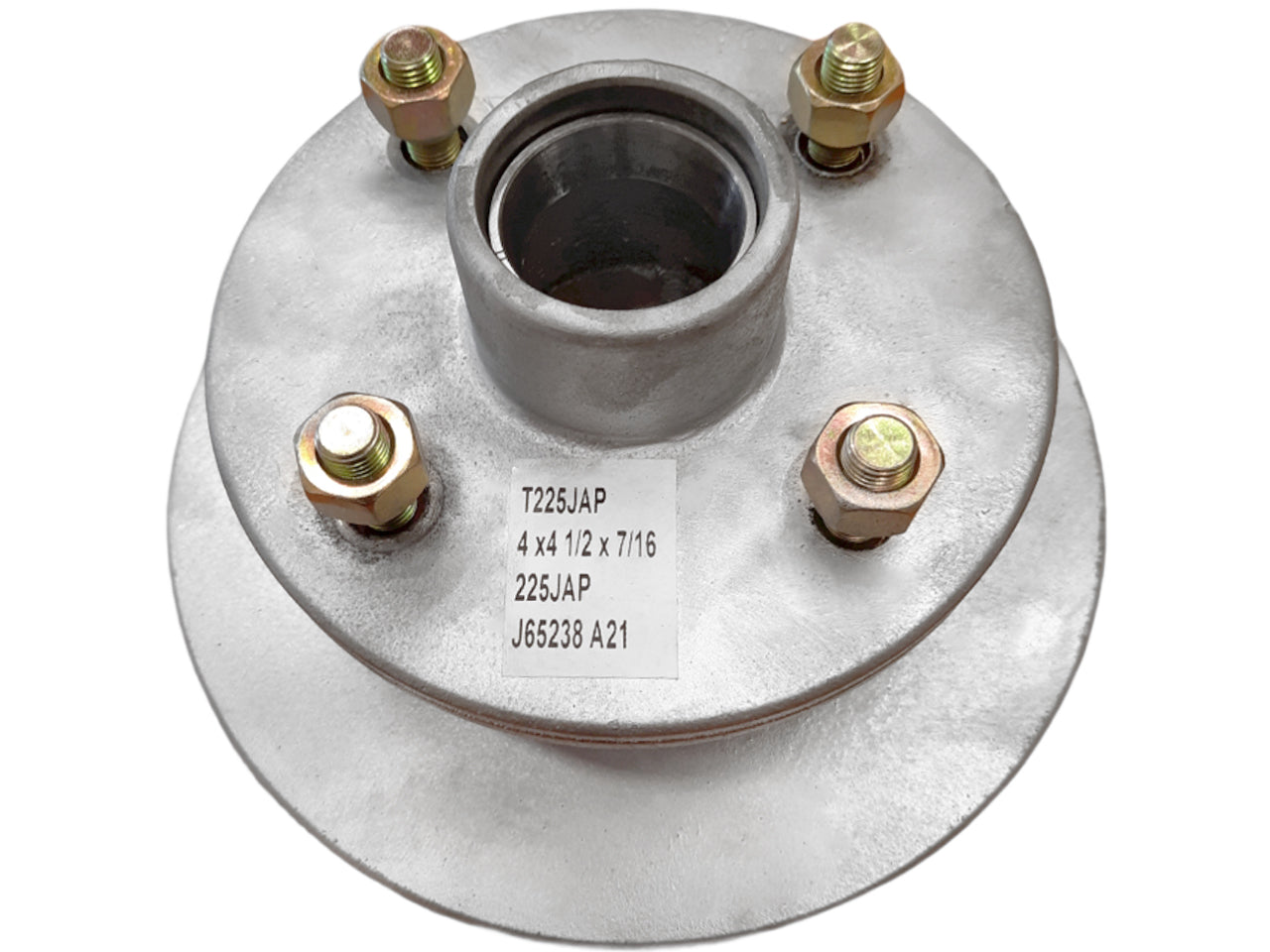 Disc-Braked Early Model Hub - 225mm 4x4-1/2x7/16" - Action Outdoors Kiwi