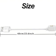 Charger for Xiaomi Smart Band 8 / 9 / 10 Series (White) by That Watch Shop
