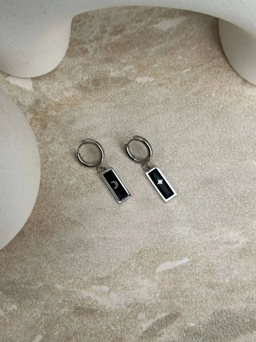 Whetū & Marama Silver Huggies by Tahana Jewellery