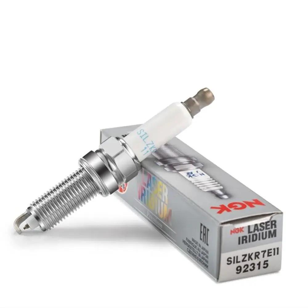 NGK LASER IRIDIUM Iridium Spark Plugs SILZKR7E11 92315 for Kia Hyundai KX7 Sorento 2.4L G4KJ by JBH AUTO PARTS